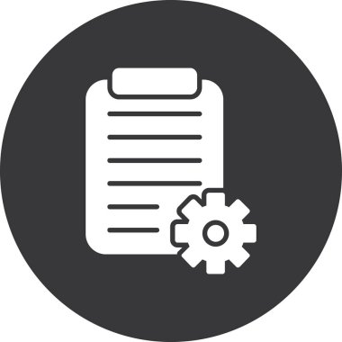 Belge. Web simgesi basit illüstrasyon