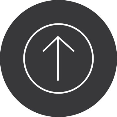 Eğilim biçimi izole edilmiş arkaplanda ok simgesi