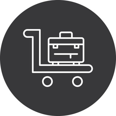 Bir tramvay simgesinin vektör çizimi