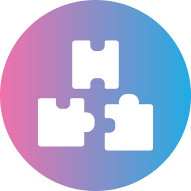 Bulmaca. Web simgesi basit tasarım