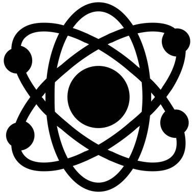 Genel hatlarıyla atom bilimi eğitim simgesi
