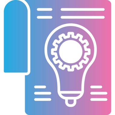 Fikir simgesi vektör illüstrasyonu