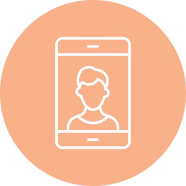 Telefon simgesi vektör illüstrasyonu