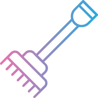 saç fırçası simgesi modern vektör illüstrasyonu