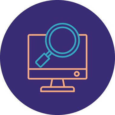 Arama simgesi vektör illüstrasyonu