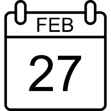 Şubat 24 Tek günlük takvimde rd tarih