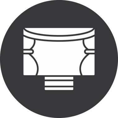 Modern ikon susuzluğunun vektör çizimi