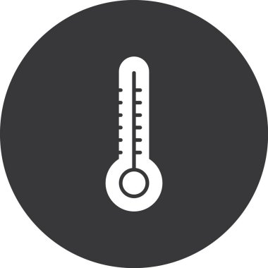 Sıcaklık simgesi, vektör illüstrasyonu
