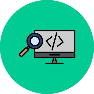 Web ve Geliştirme düz vektör simgesi