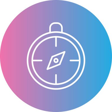 pusula simgesi, vektör illüstrasyonu