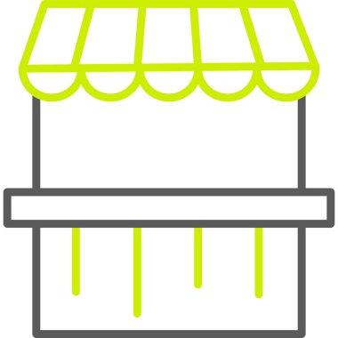 Alışveriş simgesi, vektör illüstrasyonu