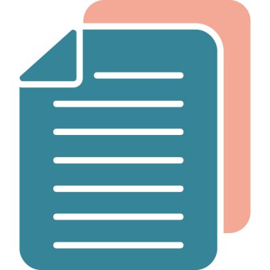 Belge. Web simgesi basit illüstrasyon