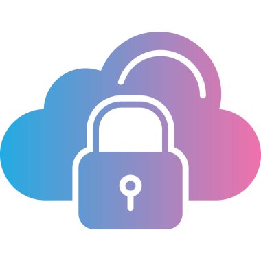 asma kilit ikon vektör çizimi