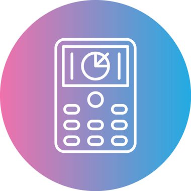 hesap makinesi simgesi vektör illüstrasyonu