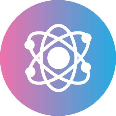 atom simgesi vektör illüstrasyonu