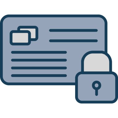 Web sayfası kilit ikonu vektör illüstrasyonu