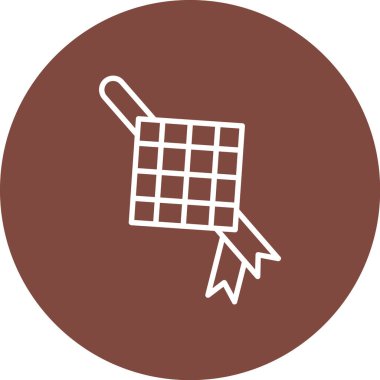 Bayrak. Web simgesi basit illüstrasyon