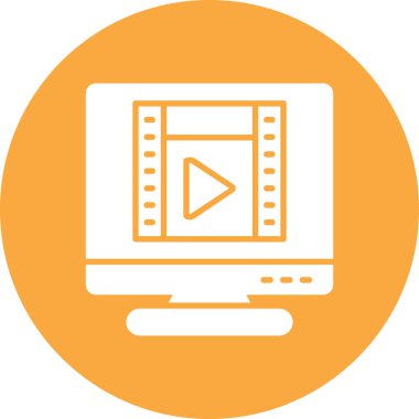 Bilgisayar ekranı. Basit resimleme