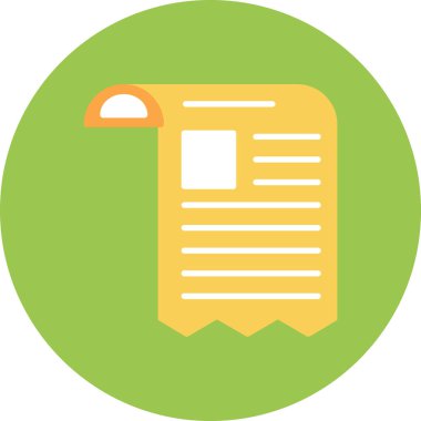 Belge. Web simgesi basit illüstrasyon