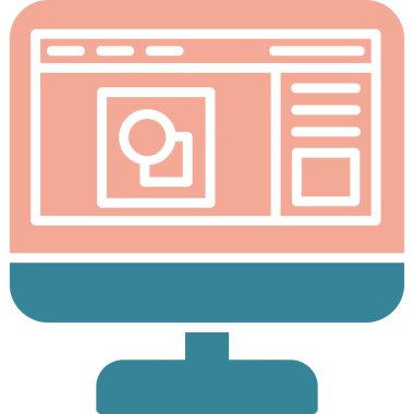 Web sayfası. Basit illüstrasyon