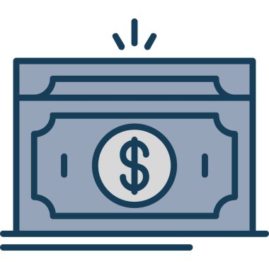 Dolar vektör rengi modern simge