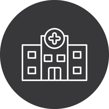 Hastane Simgesi Vektör İllüstrasyonu