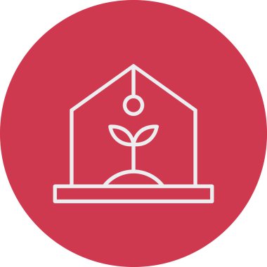 Bahçe simgesinin vektör illüstrasyonu