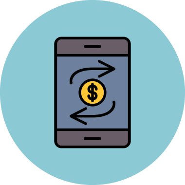 Vektör çizim çevrimiçi bankacılık