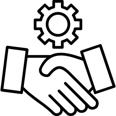 iş takım çalışması simgesi vektörü