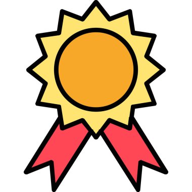 Çizgi film güneşinin vektör çizimi