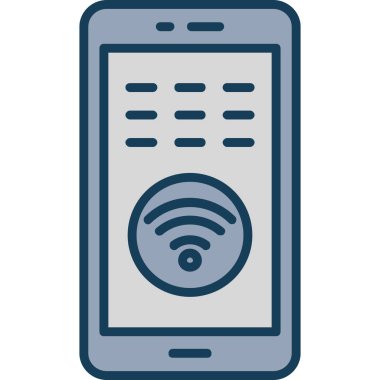 wifi simgesi vektör illüstrasyonu