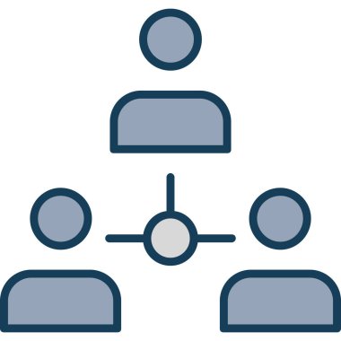 İş ekibi. Basit resimleme