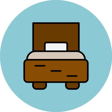 yatak ağı ikonu vektör illüstrasyonu