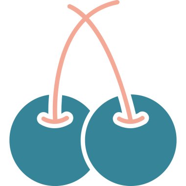 Kırmızı ve mavi elmaların vektör çizimi