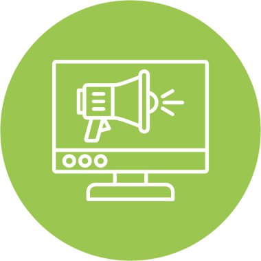 izleyici simgesi, vektör illüstrasyonu