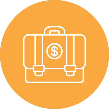 bavul ikonu vektör illüstrasyonu