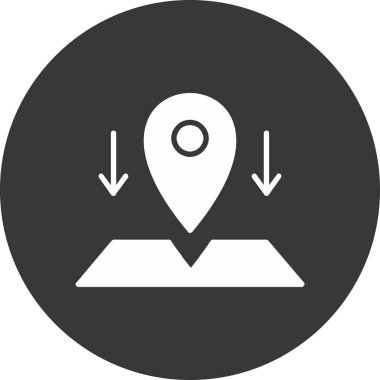 Konum simgesinin vektör illüstrasyonu