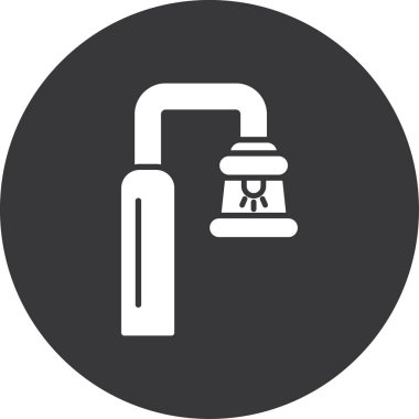 Su musluğu ikonu vektör illüstrasyonu