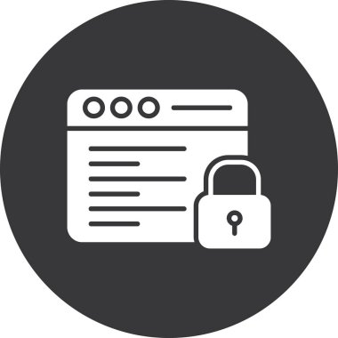 ikon vektör illüstrasyonunu kilitle