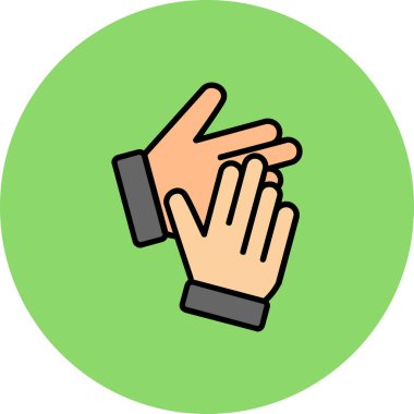 vektör çizim insan el simgesi