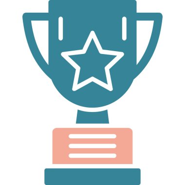 Trophy Düz Vektör Simgesi