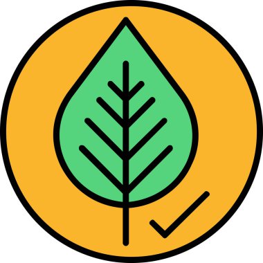 Yeşil yaprağın vektör çizimi