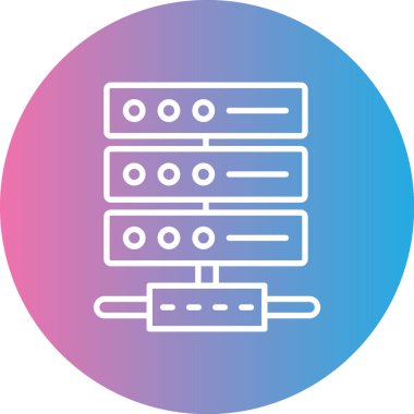 sunucu web simgesi illüstrasyon vektörü