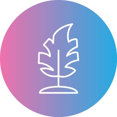 Yaprak simgesi, vektör illüstrasyonu