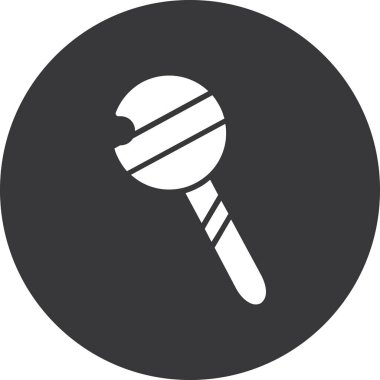 Tek bir izole simgenin vektör illüstrasyonu