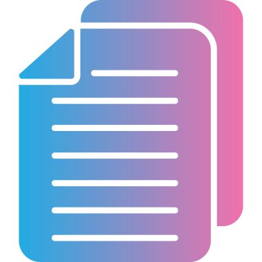 Belge. Web simgesi basit illüstrasyon