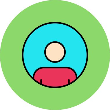 İnsan simgesinin vektör illüstrasyonu