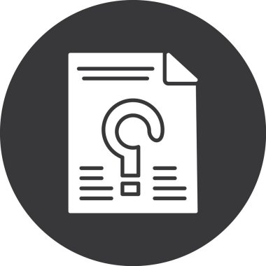 Belge simgesinin vektör illüstrasyonu