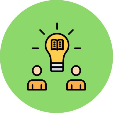 yaratıcı fikir simgesi, modern tasarım illüstrasyon tasarımı