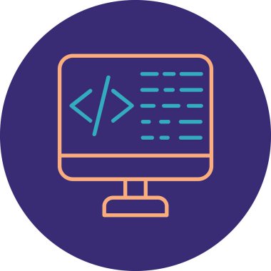 vektör bilgisayar simgesi